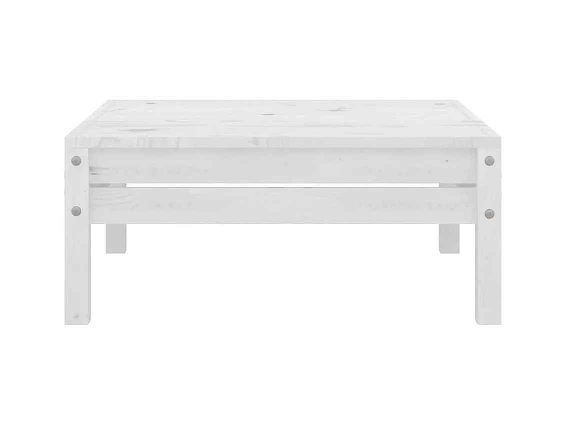 Salon de jardin meuble bois blanche 63.5 x 63.5 x 62.5 cm 02_0016237