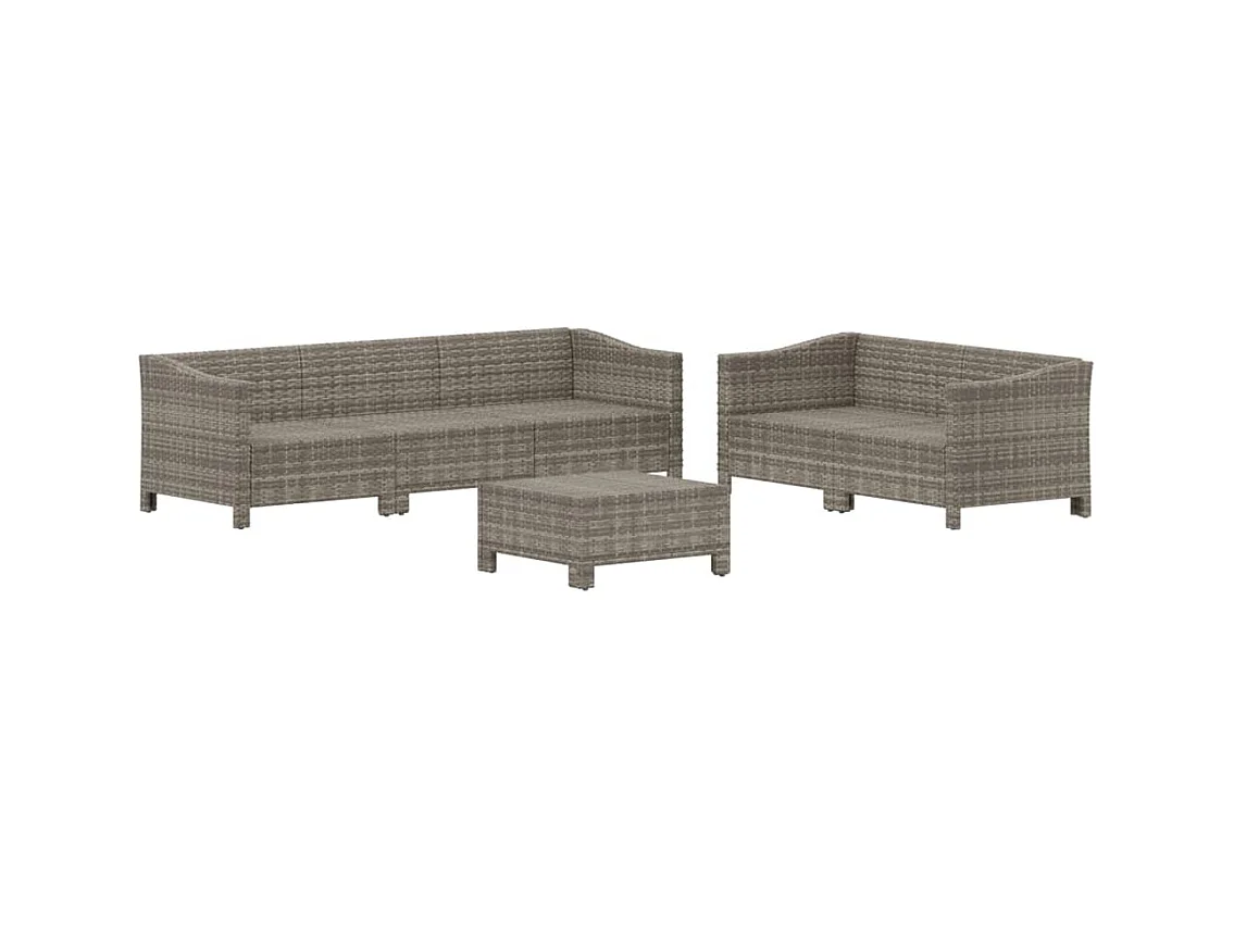 Salon de jardin meuble résine grise 63 x 63 x 55.5 cm 02_0016794