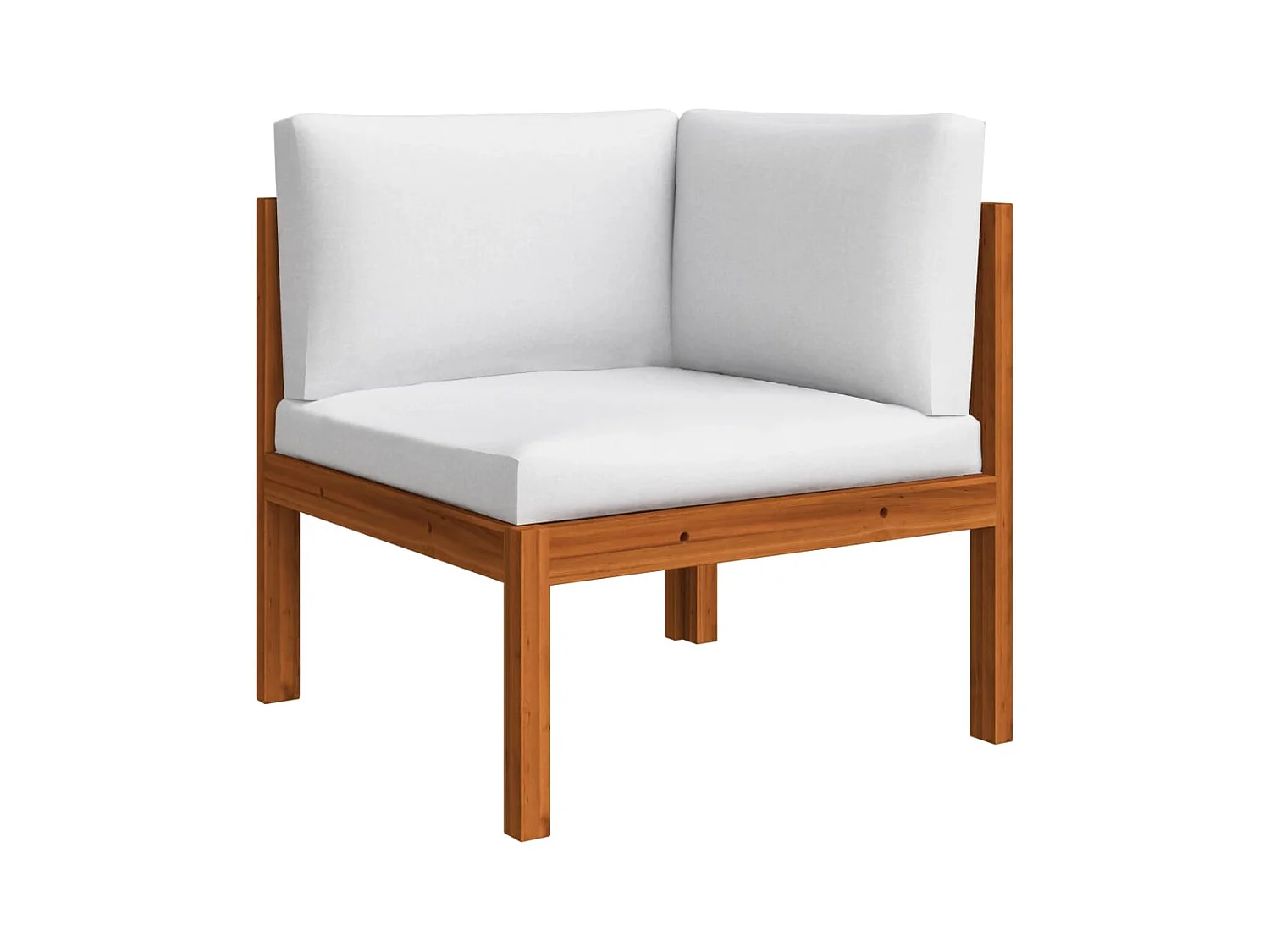 Móveis de jardim móveis de exterior conjunto de móveis de 6 peças com almofadas creme madeira de acácia maciça 02_0016748