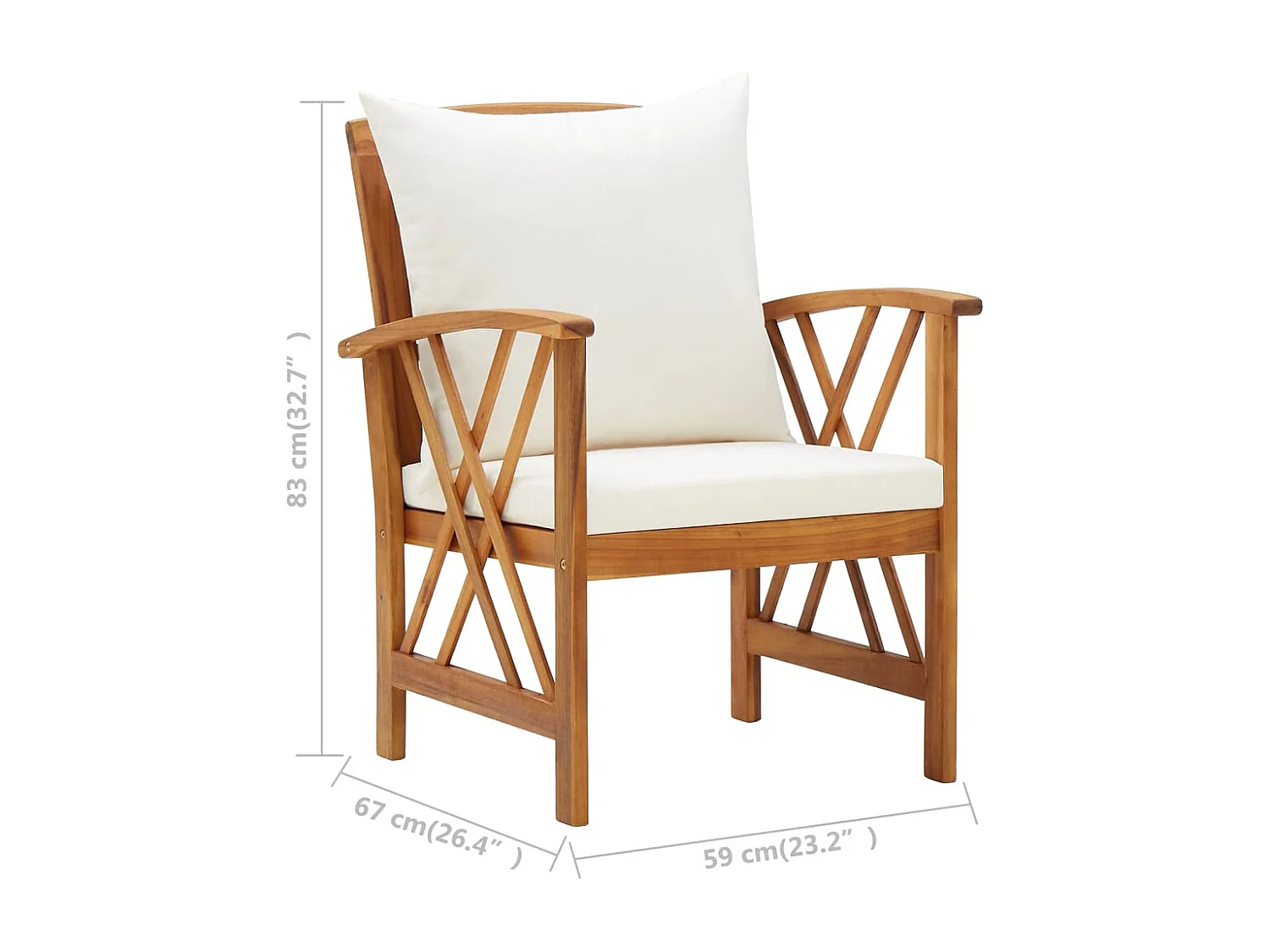 Salon de jardin meuble bois marron 102 x 50 x 43 cm 02_0016315