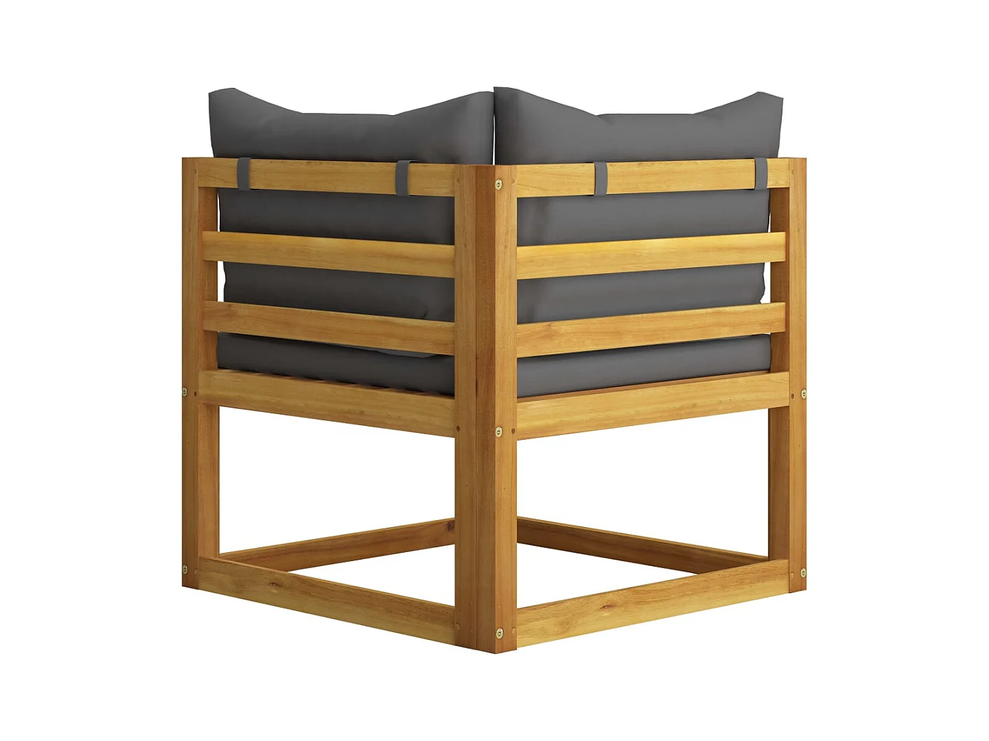 Muebles de jardín muebles de exterior juego de muebles de 6 piezas con cojín de madera maciza de acacia 02_0016621