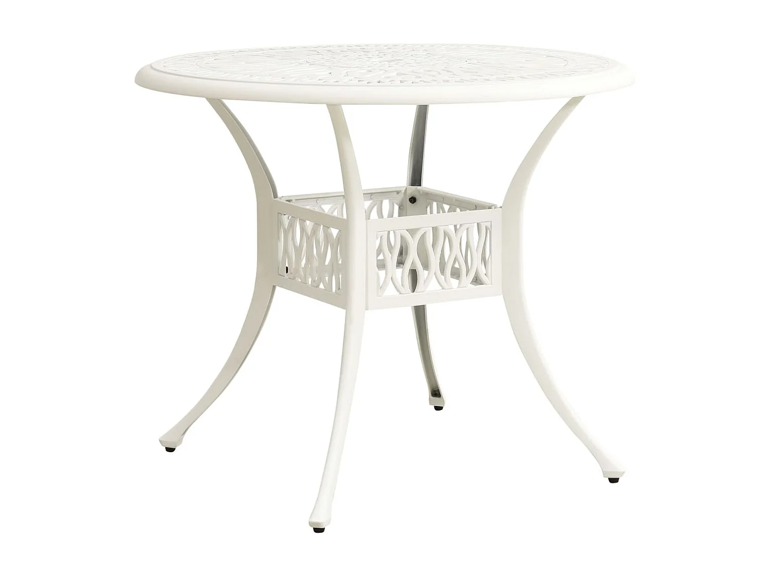 Ensemble de bistro jardin aluminium blanche 90 x 90 x 74 cm 02_0013531