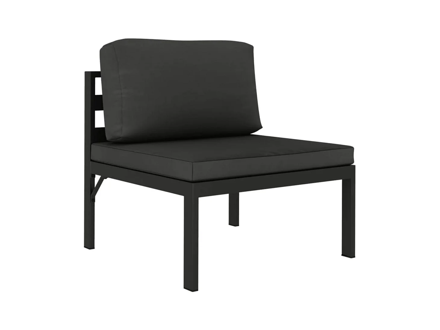 Muebles de jardín conjunto de muebles de exterior 9 piezas con cojines aluminio antracita 02_0017892