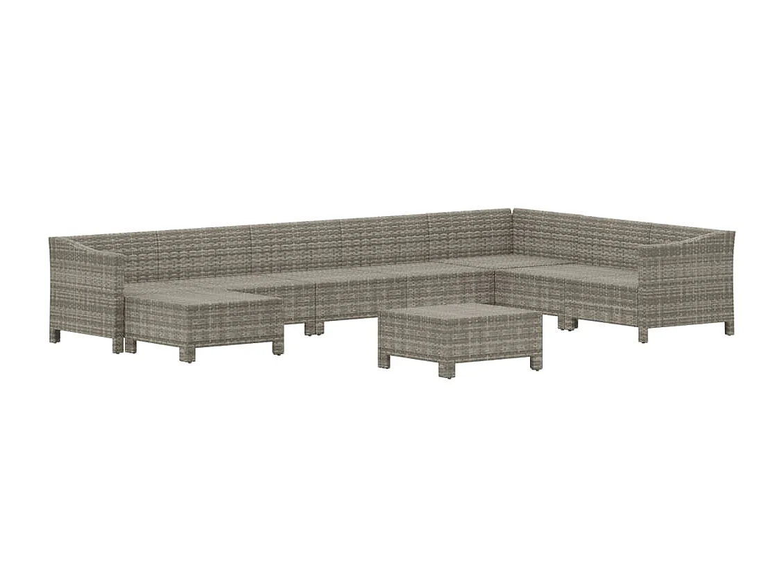 Salon de jardin meuble résine grise 63 x 63 x 55.5 cm 02_0018007