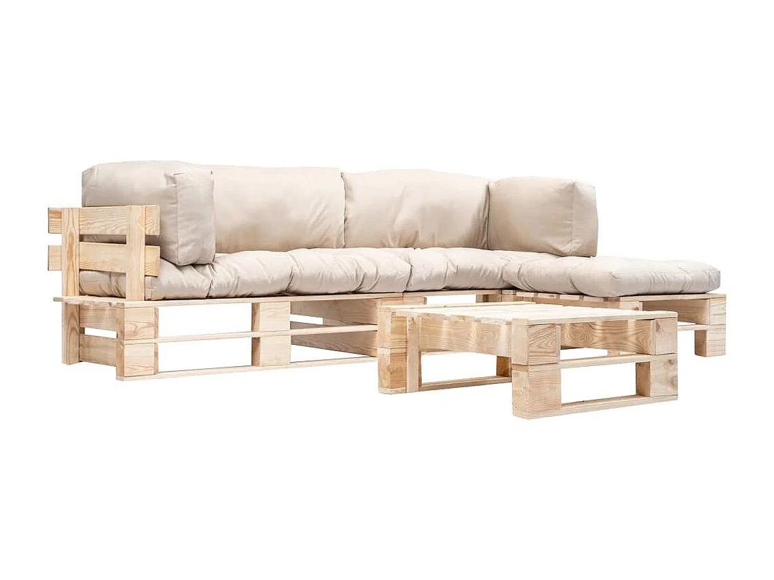 Salon de jardin meuble bois marron 220 x 126 x 65 cm 02_0018371