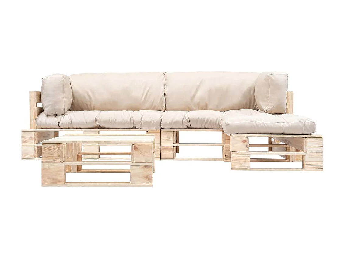 Salon de jardin meuble bois marron 220 x 126 x 65 cm 02_0018371