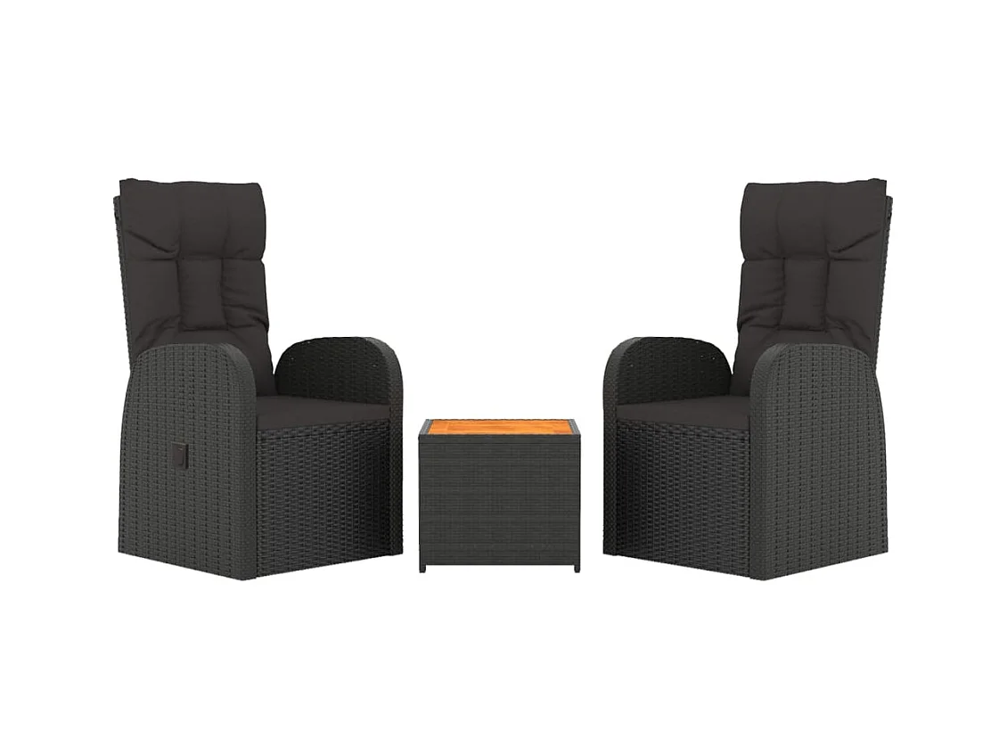 Ensemble de salon de noire 82 x 144 x 85 cm 02_0014205