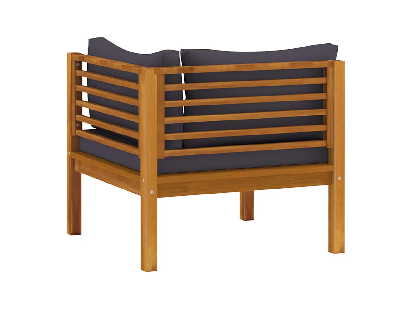 Mobili da giardino mobili da esterno Set di mobili da 10 pezzi con cuscino in legno massello di acacia 02_0014960