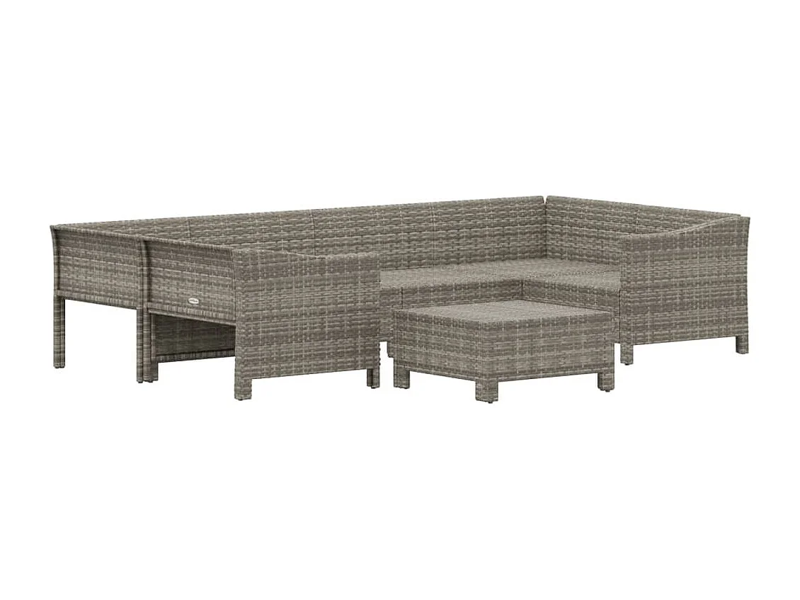 Salon de jardin meuble résine grise 63 x 63 x 55.5 cm 02_0017209