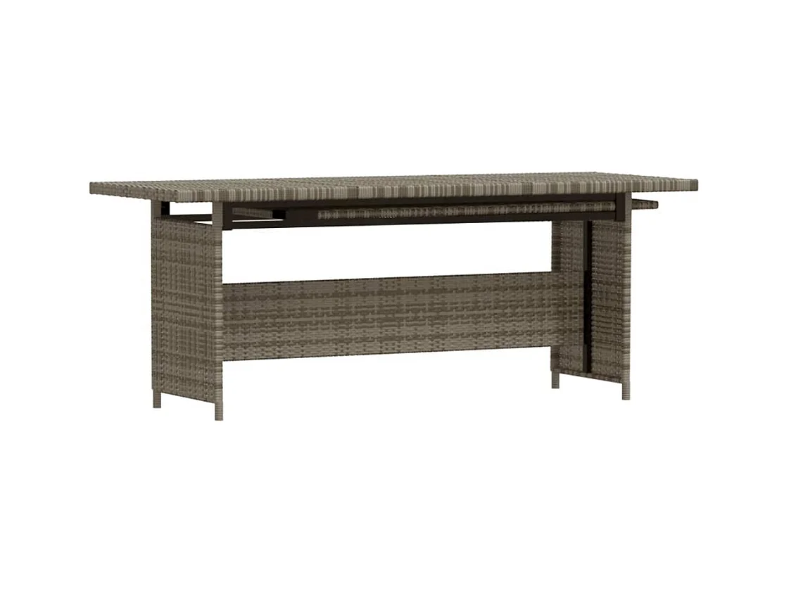 Mobili da giardino mobili da esterno Set di mobili da 6 pezzi con cuscini in resina intrecciata grigia 02_0016868