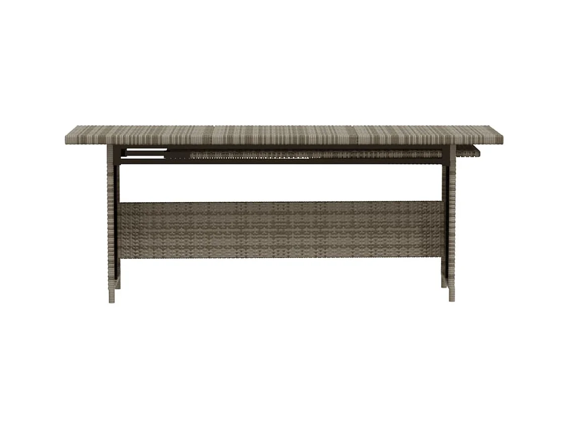 Mobili da giardino mobili da esterno Set di mobili da 6 pezzi con cuscini in resina intrecciata grigia 02_0016868