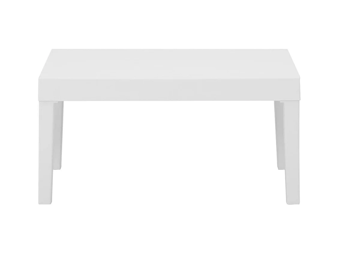 Móveis de jardim móveis de exterior Conjunto de móveis de 6 peças com almofadas de plástico branco 02_0016847