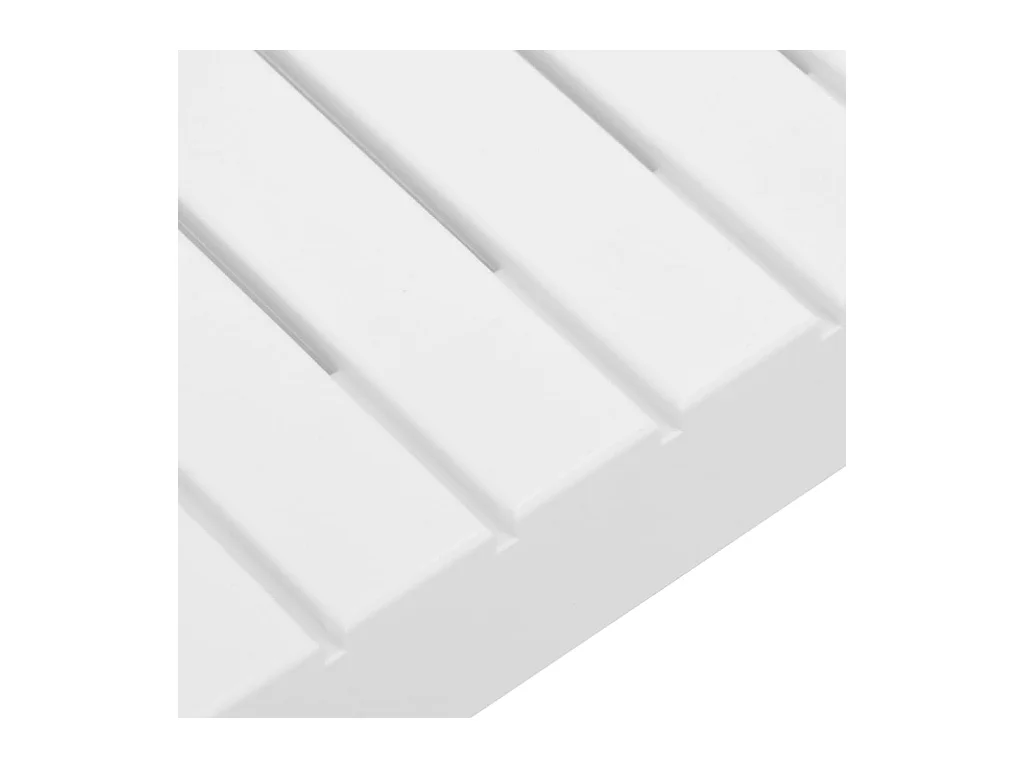 Móveis de jardim móveis de exterior Conjunto de móveis de 6 peças com almofadas de plástico branco 02_0016847