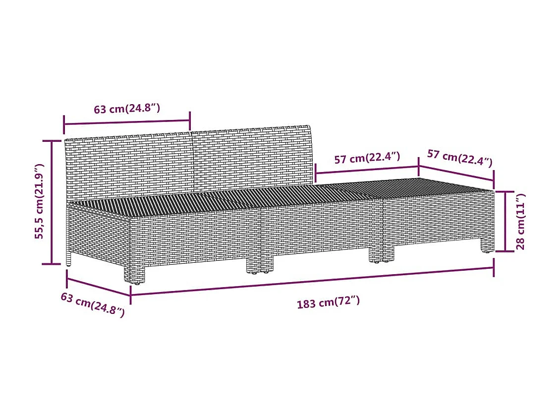 Salon de jardin meuble résine grise 63 x 63 x 55.5 cm 02_0017230