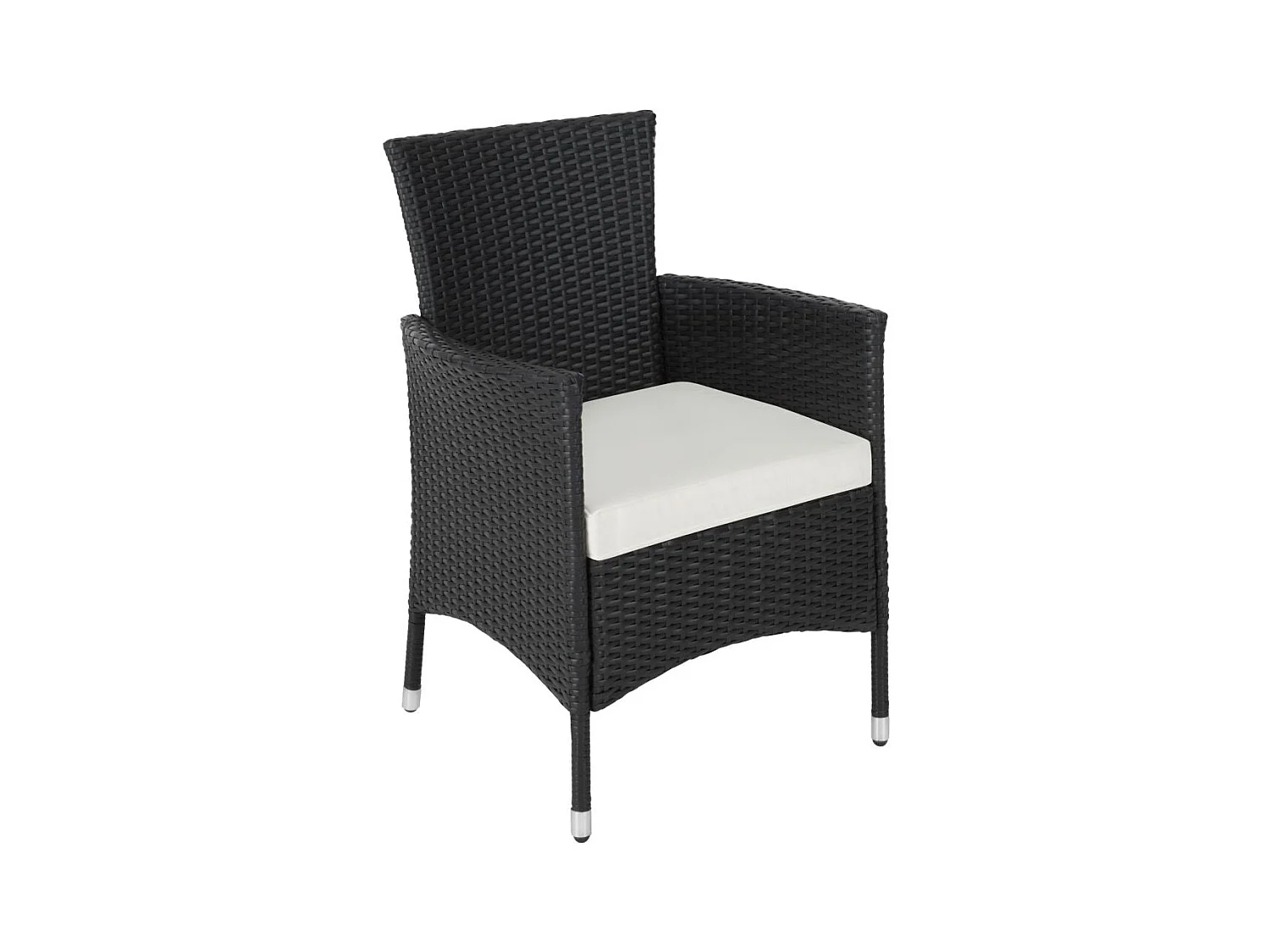 Móveis de jardim de vime de resina sintética de 2 lugares com 2 conjuntos de capas pretas 2108068