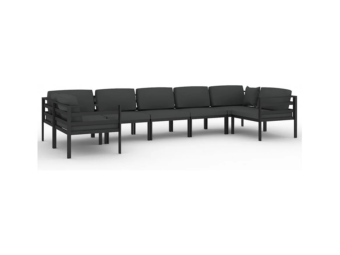 Salon de jardin meuble aluminium 70 x 70 x 64.5 cm 02_0017064