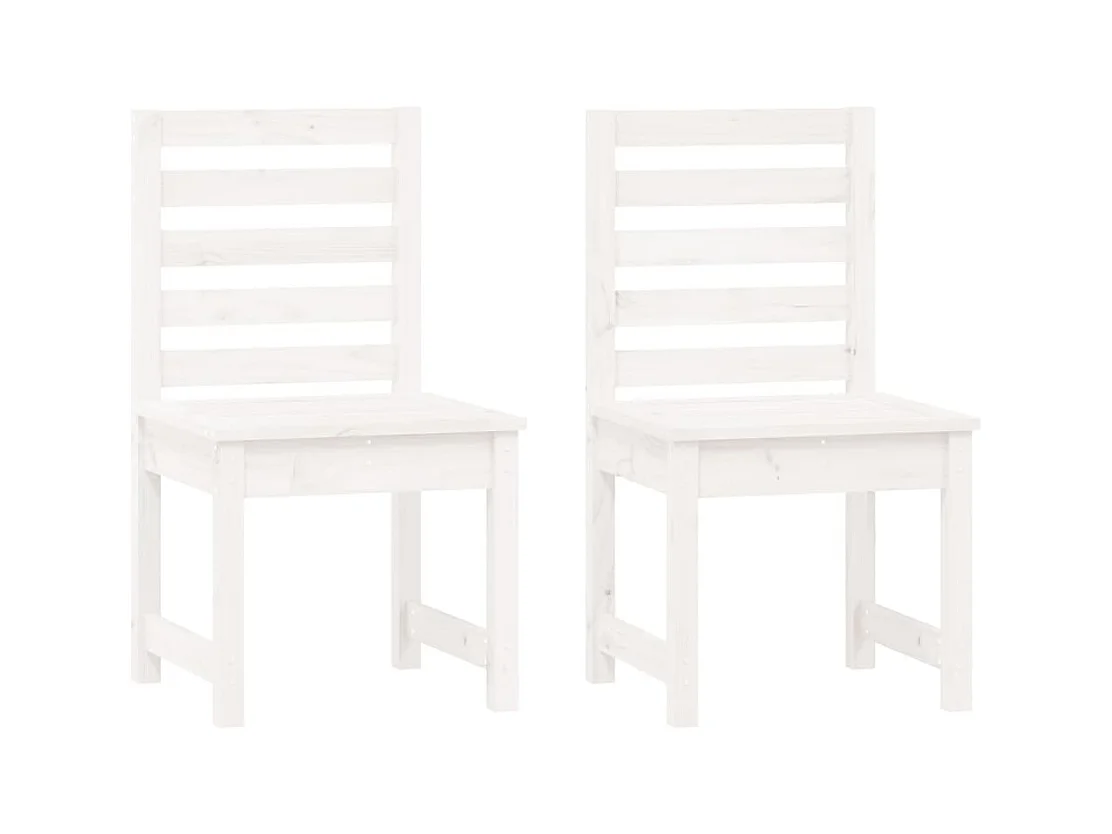 Conjunto bistrô de jardim móveis para exterior jardim terraço 3 peças madeira de pinho maciça branca 02_0013550