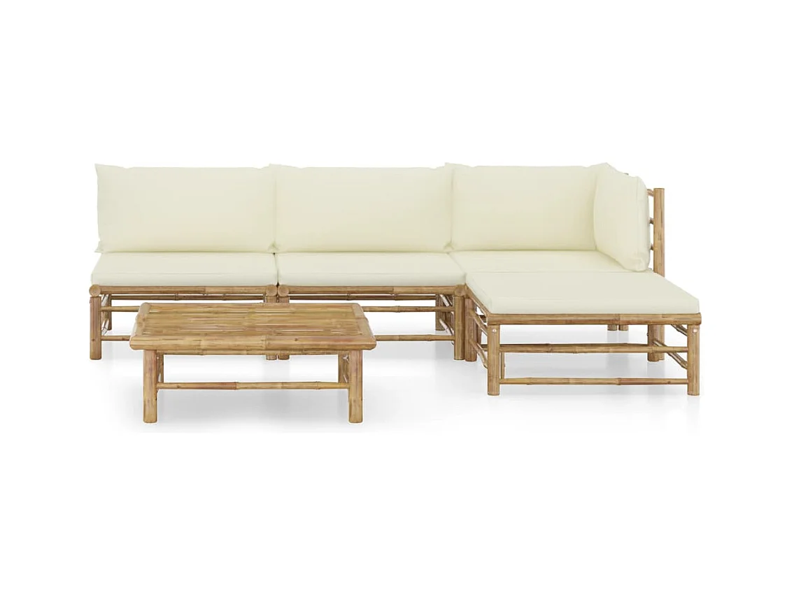 Salon de jardin meuble bambou marron 65 x 70 x 60 cm 02_0016306