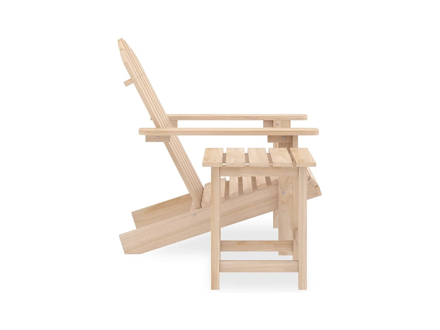 Sedia da giardino Adirondack con tavolo in legno massello di abete 02_0013331