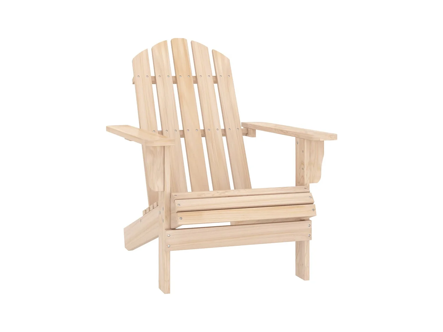 Sedia da giardino Adirondack con tavolo in legno massello di abete 02_0013331