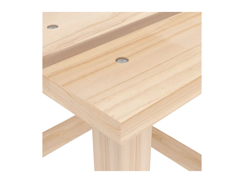 Sedia da giardino Adirondack con tavolo in legno massello di abete 02_0013331