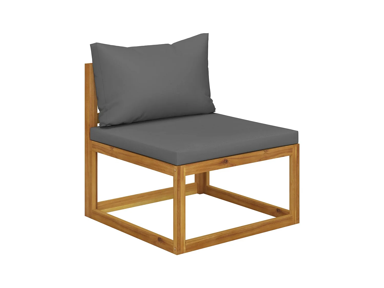 Mobili da giardino mobili da esterno Set di mobili da 10 pezzi con cuscino in legno massello di acacia 02_0014961