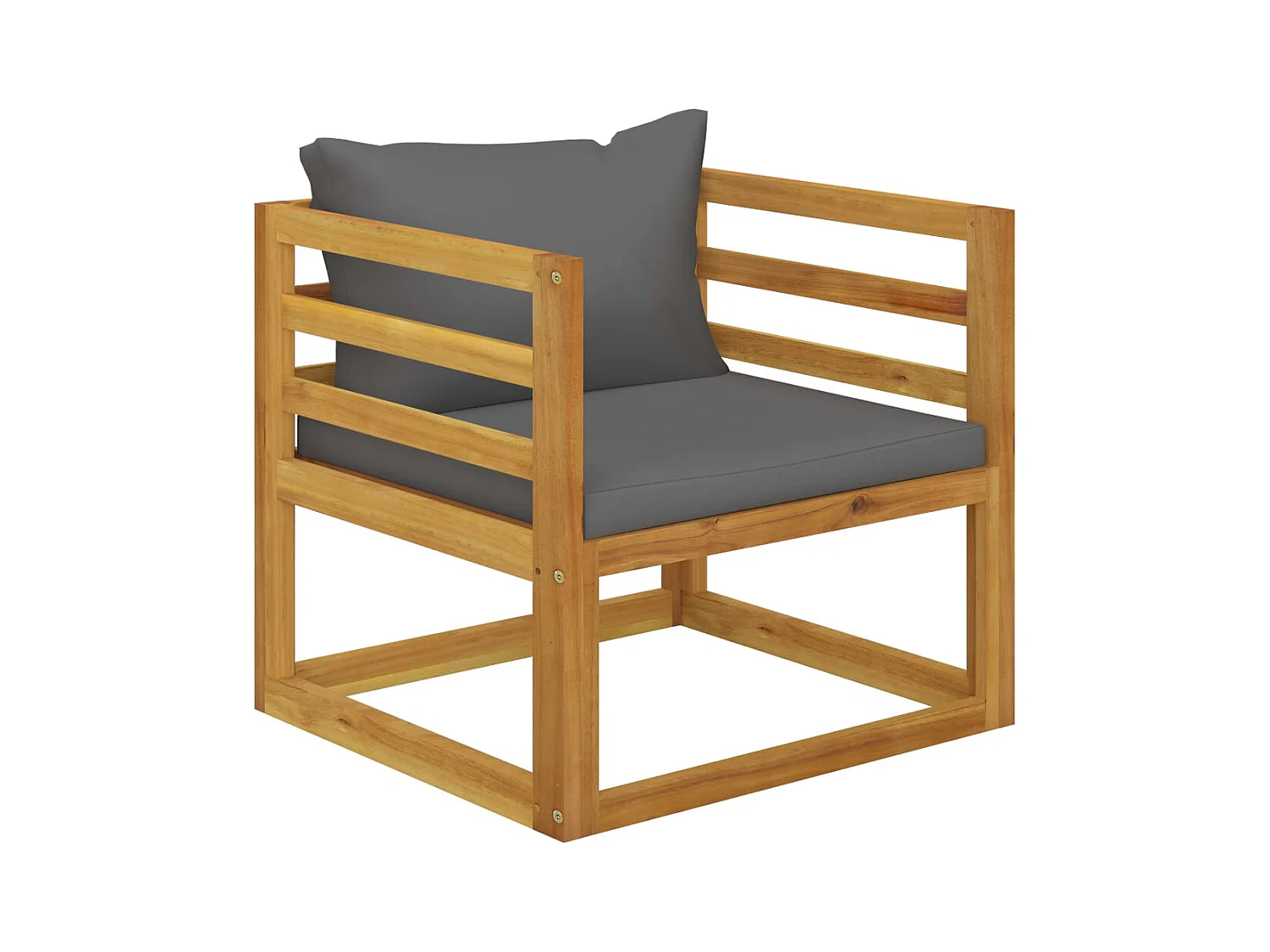 Mobili da giardino mobili da esterno Set di mobili da 10 pezzi con cuscino in legno massello di acacia 02_0014961