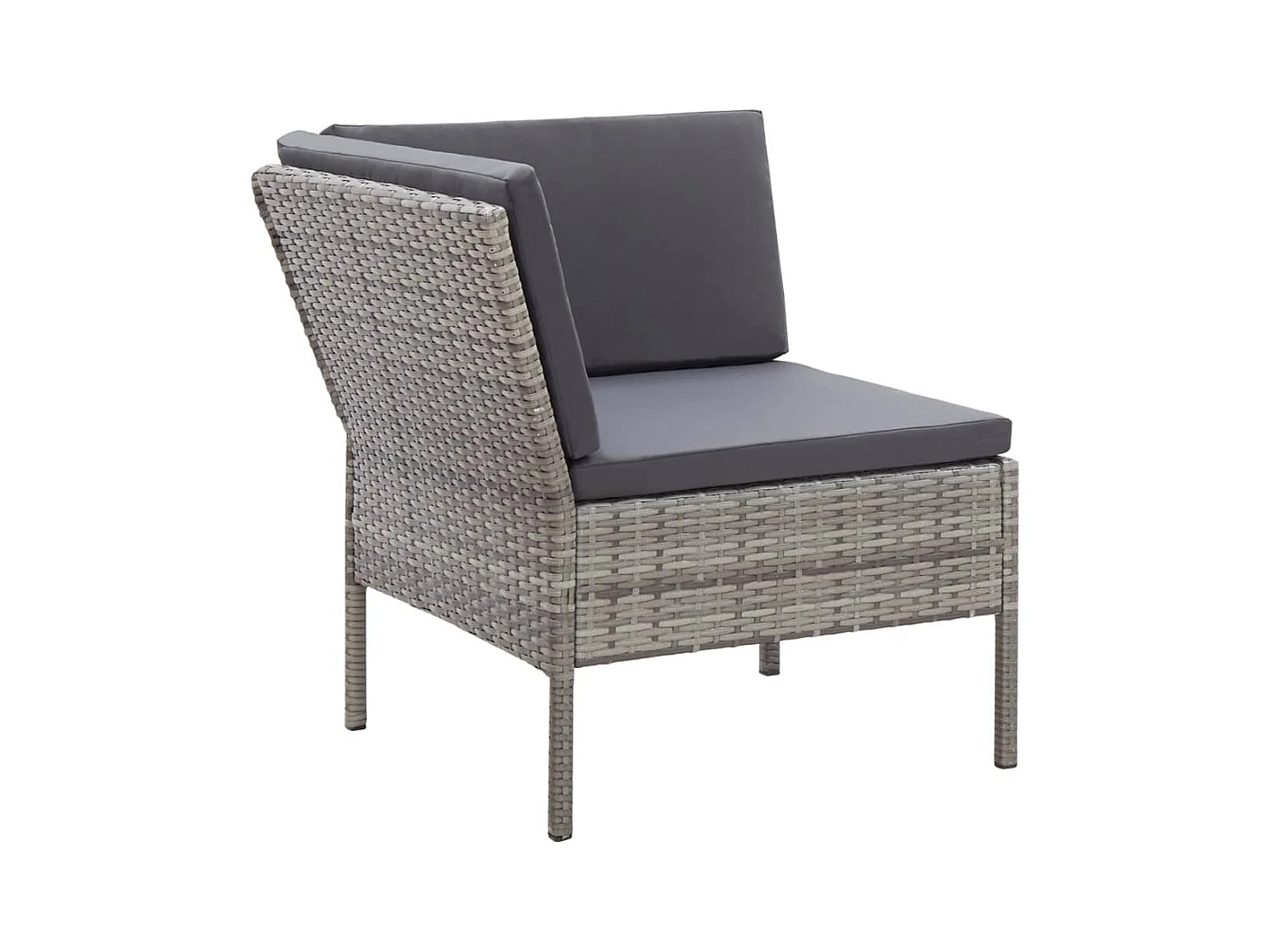 Salon de jardin meuble résine grise 57 x 69 x 67 cm 02_0015994