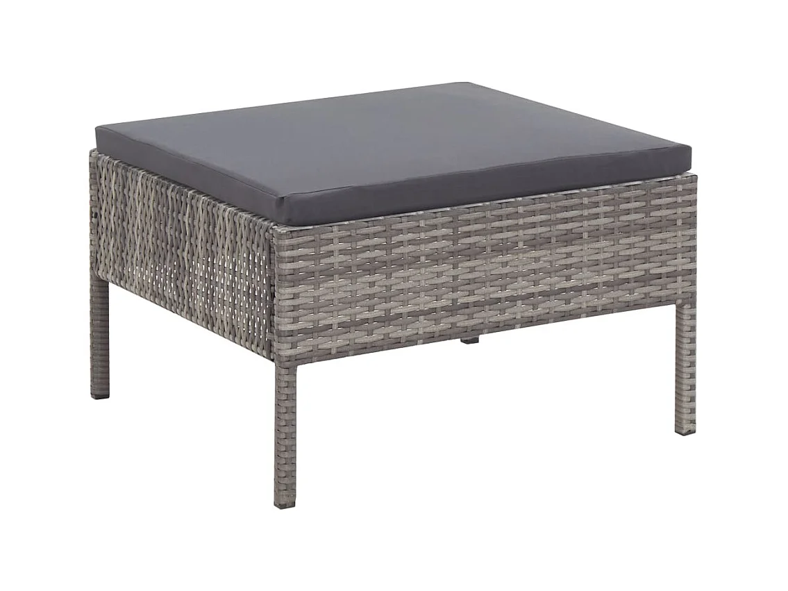 Salon de jardin meuble résine grise 57 x 69 x 67 cm 02_0015994