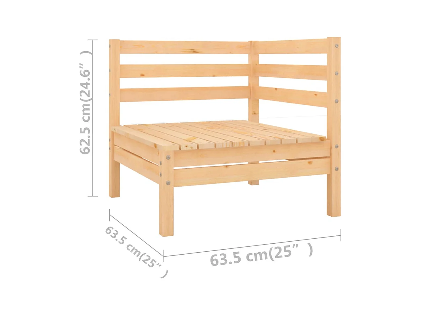 Móveis de jardim móveis de exterior conjunto de móveis 9 peças em madeira maciça de pinho 02_0018194