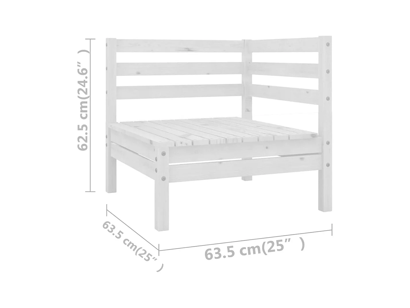 Mobili da giardino mobili da esterno set di mobili 7 pezzi in legno massello di pino bianco 02_0017356