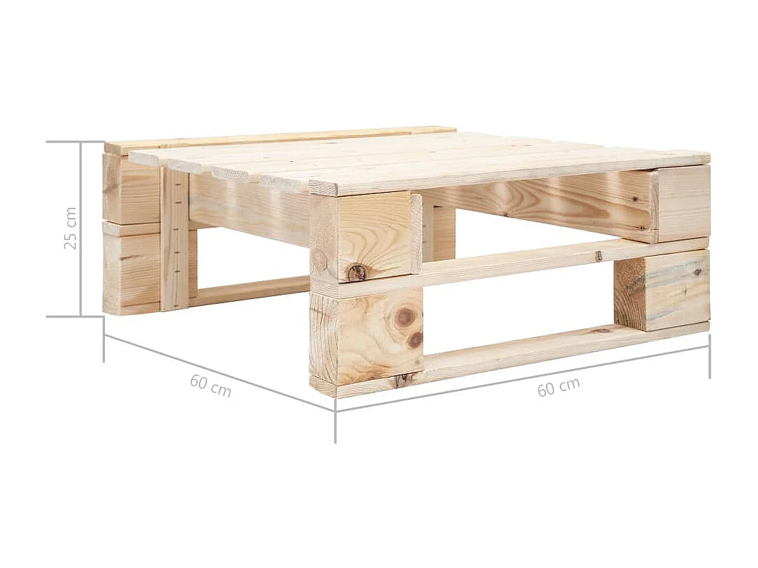 Salon de jardin meuble bois marron 110 x 65 x 55 cm 02_0018391