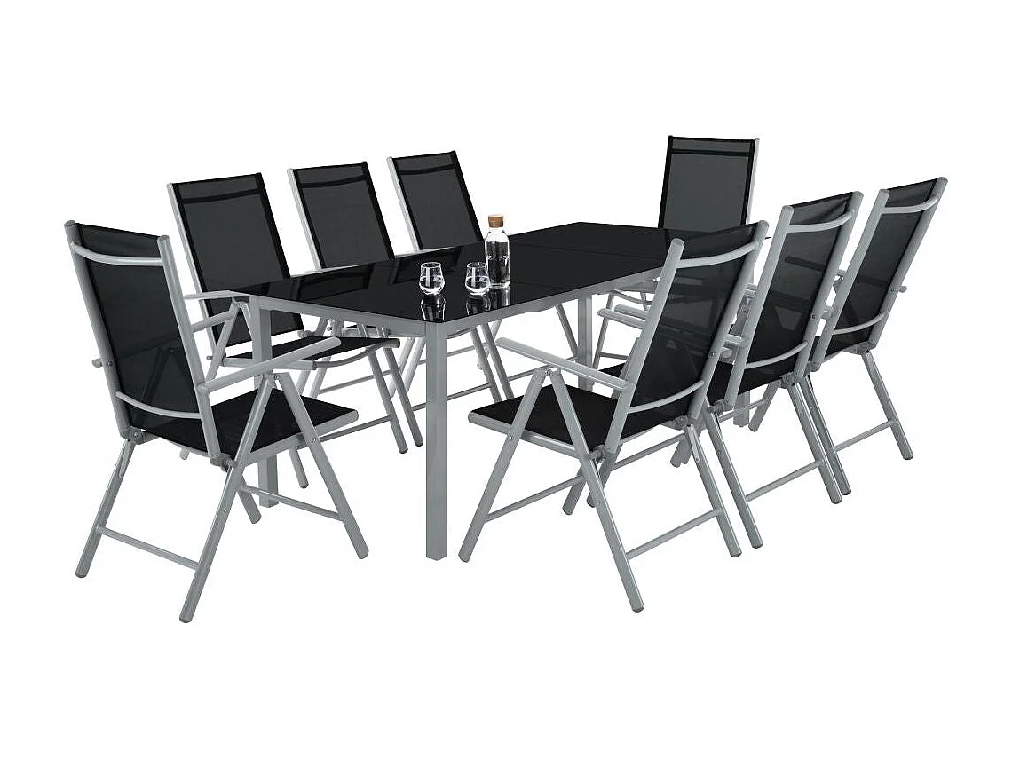 Salon de jardin aluminium aluminium grise 189 x 90 x 72.7 cm 2108043/2