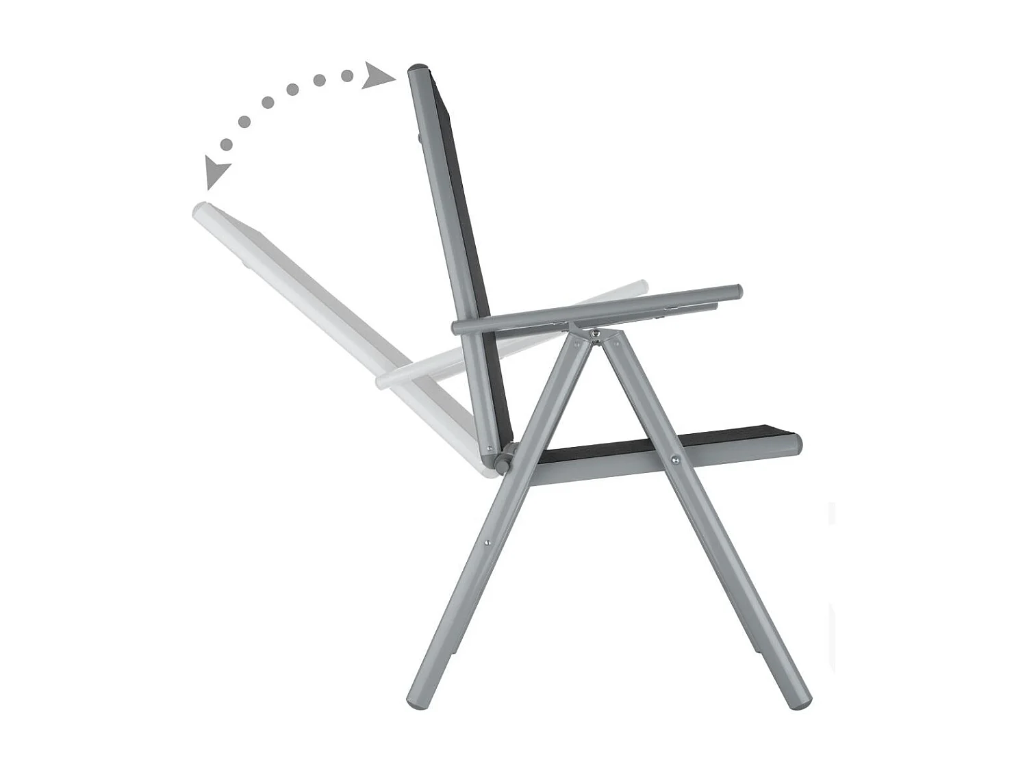 Salon de jardin aluminium aluminium grise 189 x 90 x 72.7 cm 2108043/2