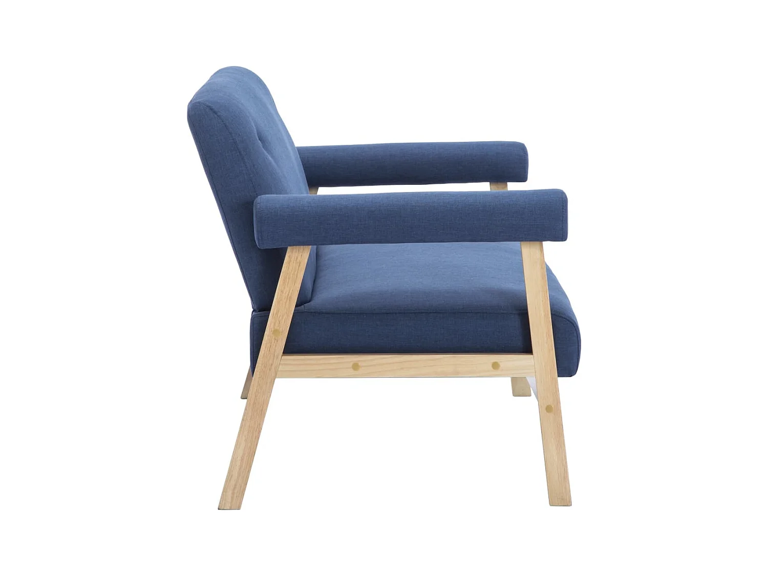 Divano 2 posti per soggiorno soggiorno interno casa tessuto blu 02_0020618