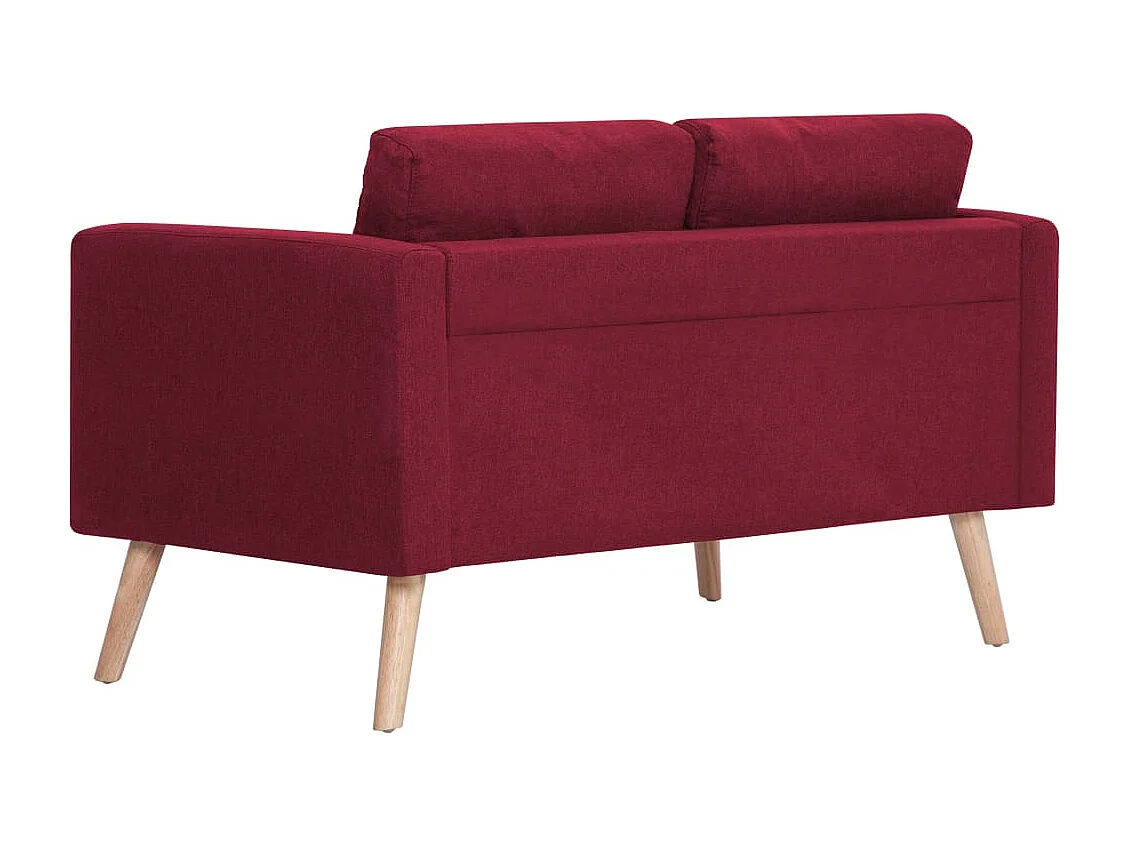 Divano 2 posti per soggiorno interno casa tessuto rosso bordeaux 02_0018928