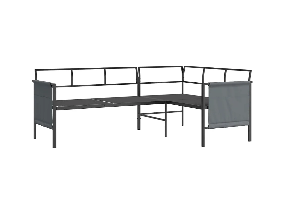 Muebles de jardín muebles de exterior juego de muebles 2 piezas acero antracita 02_0015879