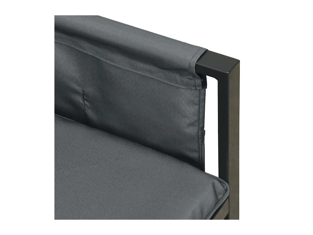 Muebles de jardín muebles de exterior juego de muebles 2 piezas acero antracita 02_0015879