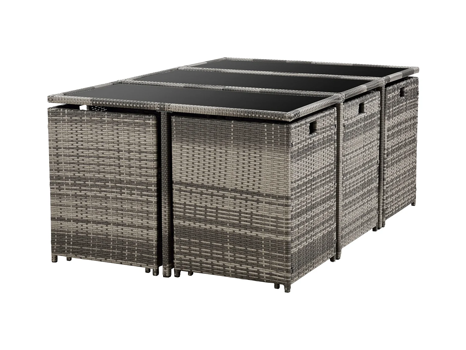 Salon de jardin acier grise 169 x 110.5 x 73 cm 03_0008236