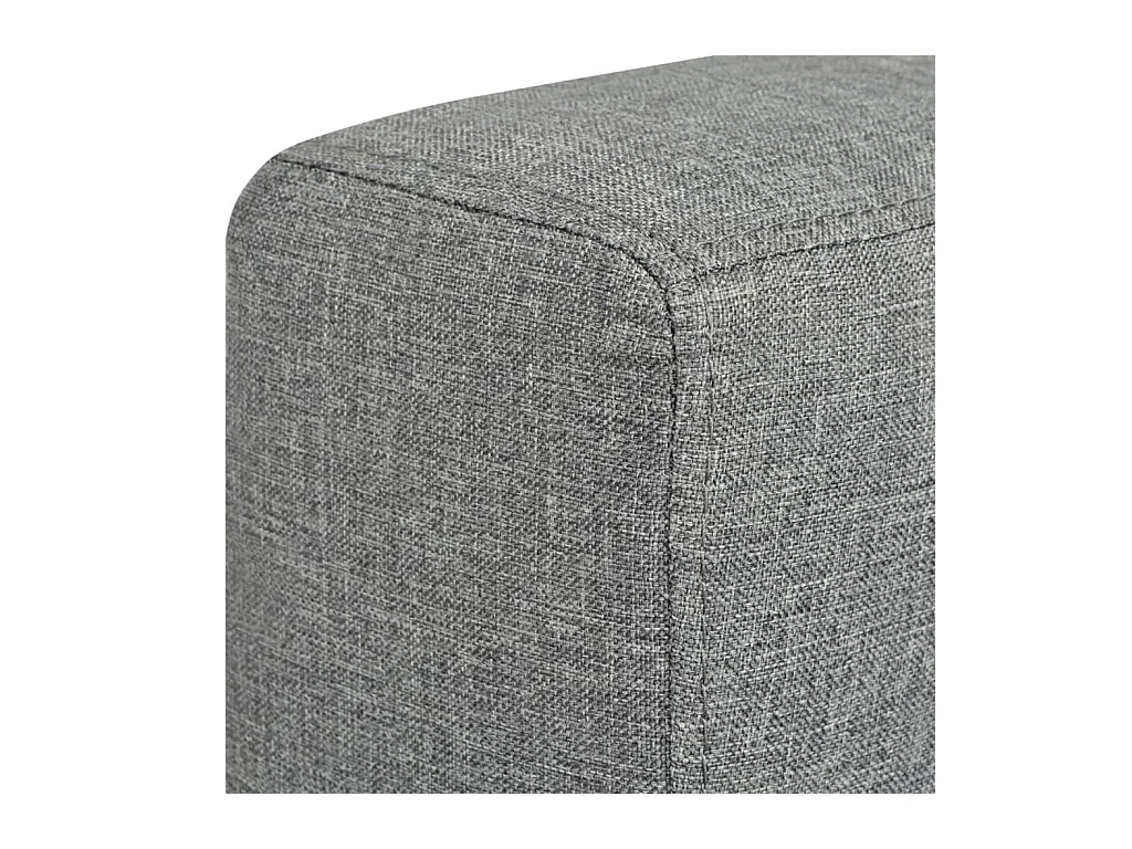 Divano a 2 posti per soggiorno arredamento per la casa tessuto grigio chiaro 02_0019064