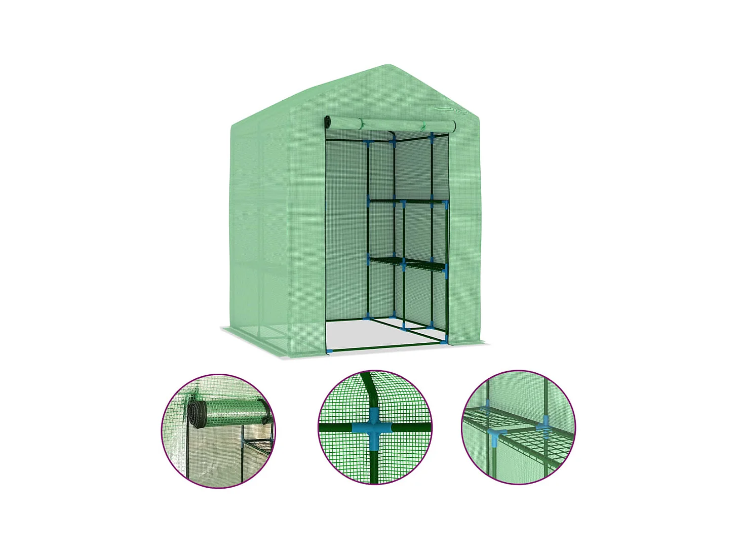 Serre tente abri plante 143 x 143 x 195 cm 02_0044648