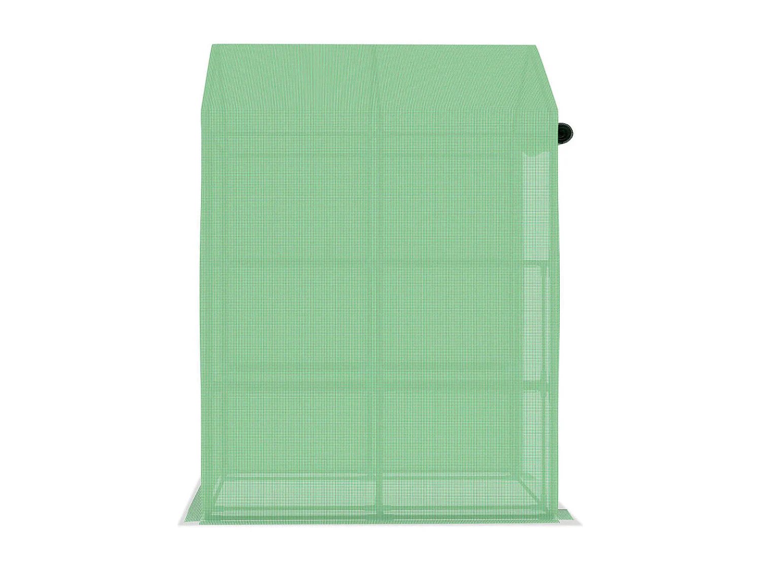 Tenda de estufa abrigo para plantas flores vegetais com prateleiras de aço 143 x 143 x 195 cm verde 02_0044648