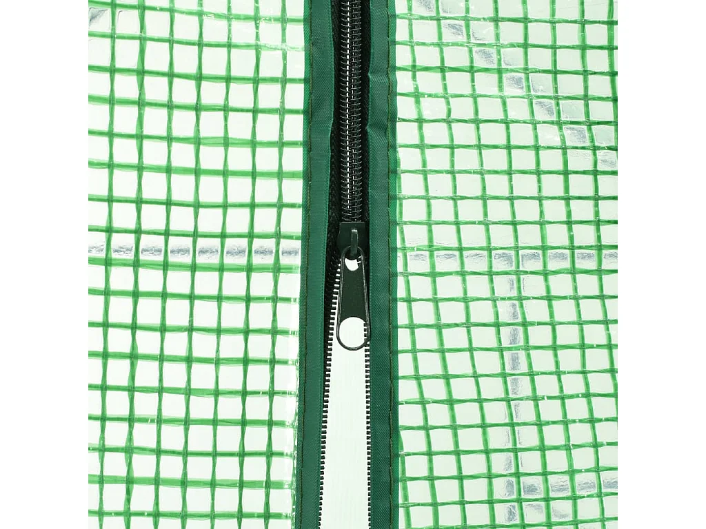 Tenda de estufa para plantas flores e vegetais em um nível com 12 prateleiras de aço 143 x 214 x 196 cm verde 02_0044655