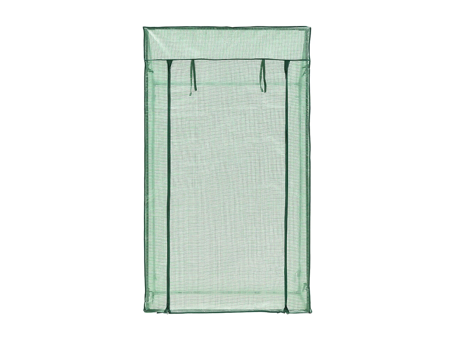 Estufa de tomate Marzano em aço e polietileno com porta e 2 janelas com zíper 100 x 60 x 143 - 174 cm verde 03_0008259