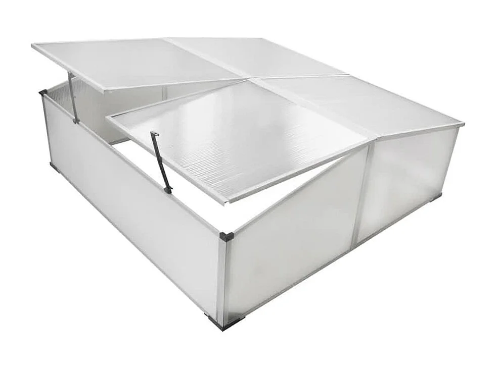 Tenda estufa abrigo planta flor hortaliças fria com 4 tampas 108 x 110 x 41 cm Transparente 02_0044657