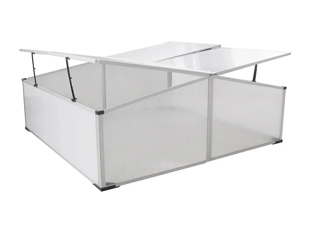 Tenda estufa abrigo planta flor hortaliças fria com 4 tampas 108 x 110 x 41 cm Transparente 02_0044657