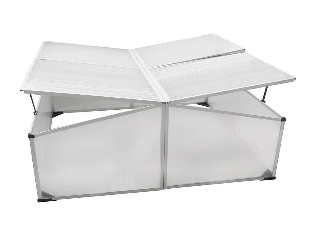 Tenda estufa abrigo planta flor hortaliças fria com 4 tampas 108 x 110 x 41 cm Transparente 02_0044657