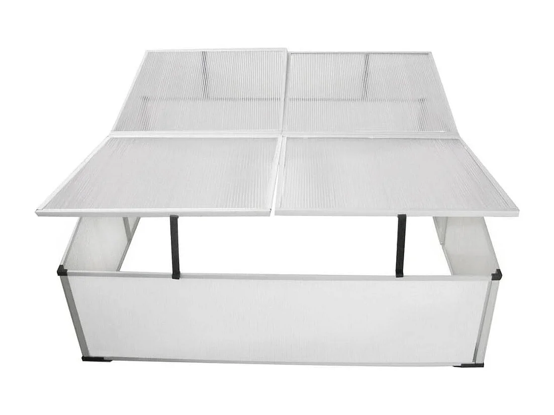 Tenda estufa abrigo planta flor hortaliças fria com 4 tampas 108 x 110 x 41 cm Transparente 02_0044657