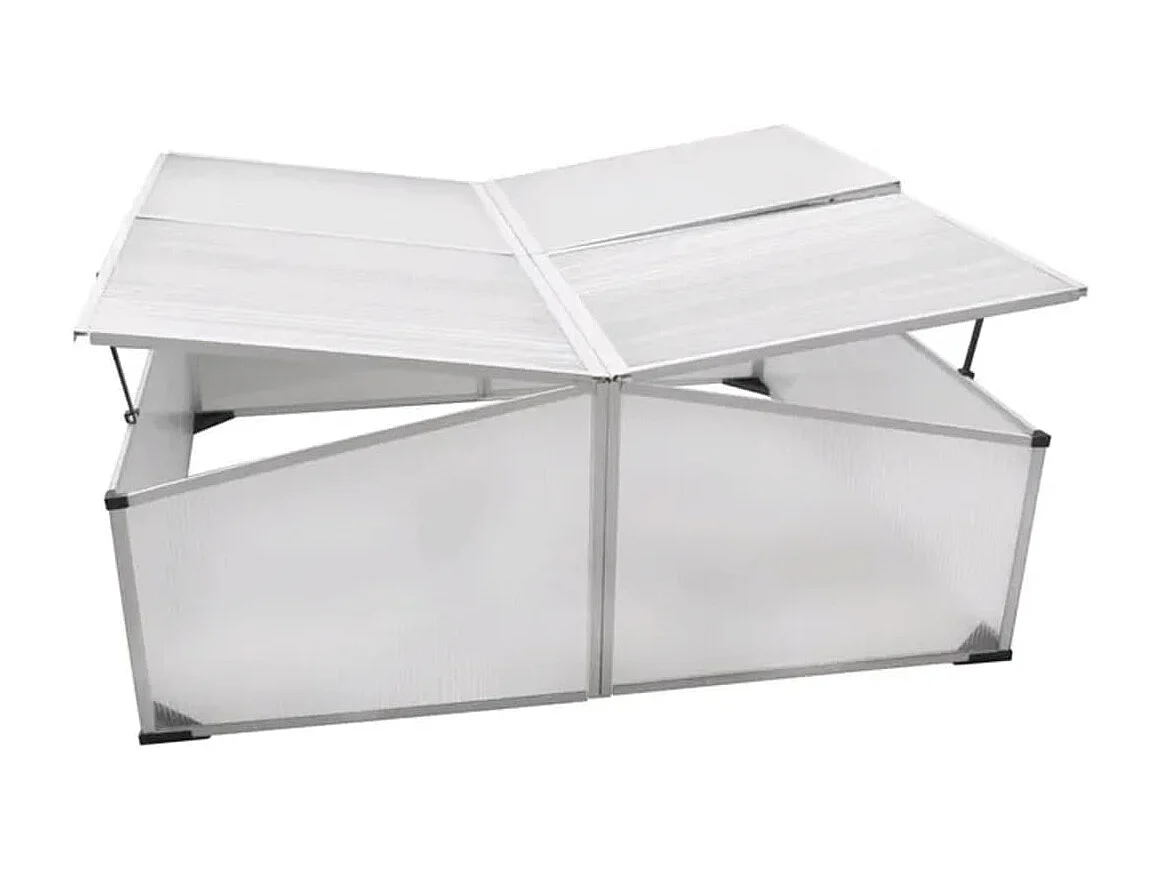 Tenda estufa abrigo planta flor hortaliças fria com 4 tampas 108 x 110 x 41 cm Transparente 02_0044657