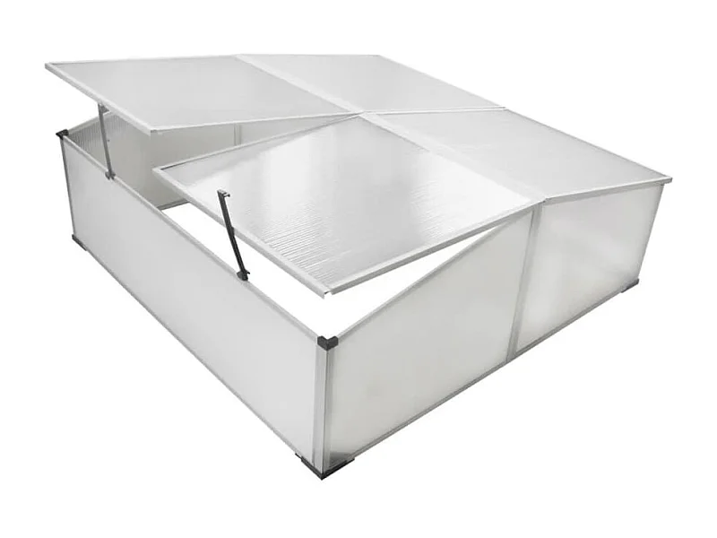 Tenda estufa abrigo planta flor hortaliças fria com 4 tampas 108 x 110 x 41 cm Transparente 02_0044657